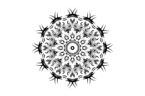 Sacred Mandala Pattern Animal Inspired Arms Design Stock Illustration