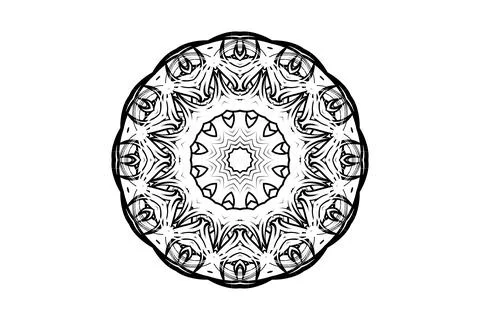 Sacred Mandala Pattern Animal Inspired Arms Design Stock Illustration