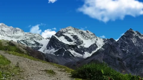 Sacred mount Kailash, Mount Kailash and Om Parvat, Kailash, Tibet time lapse 스톡 동영상 276979577
