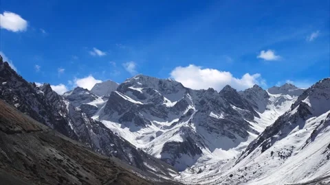 Sacred mount Kailash, Mount Kailash and Om Parvat, Kailash, Tibet time lapse Vídeo Stock 276980596