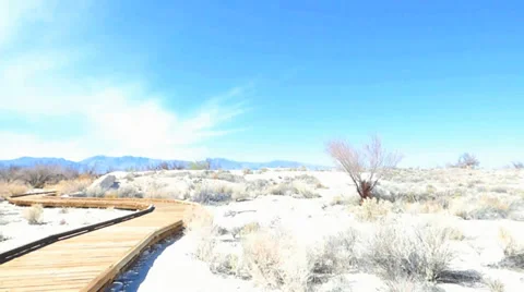 Sacred Path, White Sand Video stock 38107440