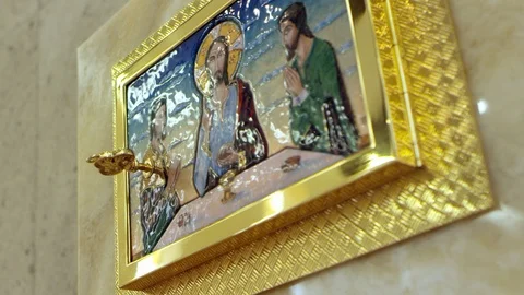 Sacred relic Altar Stock Footage 96210153