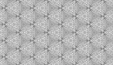 Sacred seamless pattern in linear style. Simple lattice graphic design vector Illustrazione stock