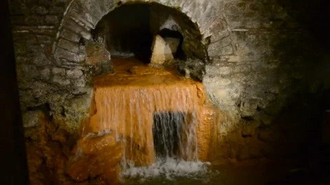 The Sacred Spring overflow Stock Footage 326464529