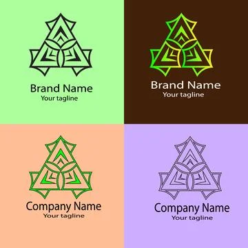 Sacred Triangular Emblem Stock Illustration