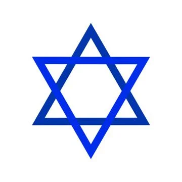 Sacred vector symbol star of david. Shield of david. Magen illustration, icon Stock Illustration