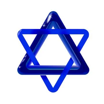 Sacred vector symbol star of david. Shield of david. Magen illustration, icon Stock Illustration