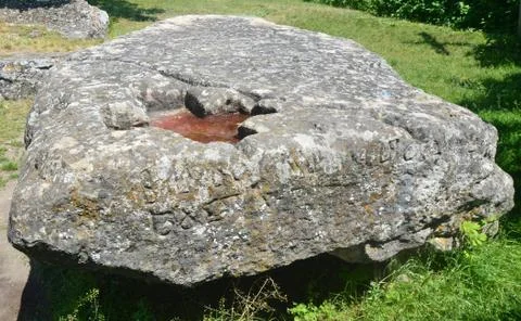 Sacrifice stone Stock Photos