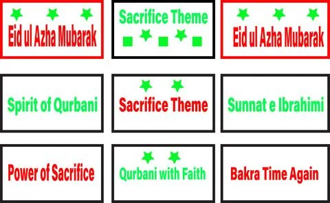 Sacrifice Theme Quote Tags Vector Set with Military and Patriotic Stock Illustration