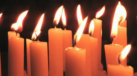 Sacrificial candles_2 Video stock 11613624
