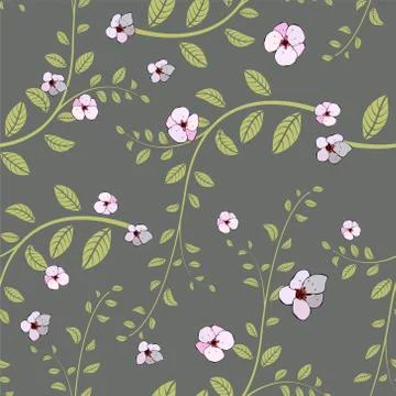Sacura flower pattern Stock Illustration