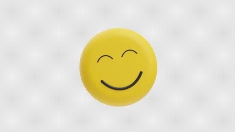 Sad and Smile Emoticon 3D Animation Stock Footage 314712053
