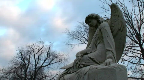 Sad Angel Stock Footage 567968