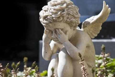 Sad angel Stock Photos