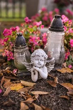 Sad angel Stock Photos