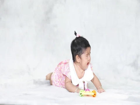 Sad baby cry Stock Footage 77775072