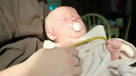 Sad baby Stock Footage 10592058