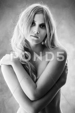 Sad beautiful girl Stock Photos