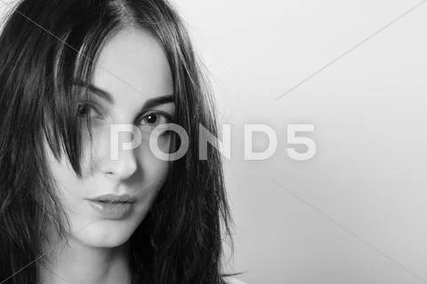 Sad beautiful woman Stock Photos