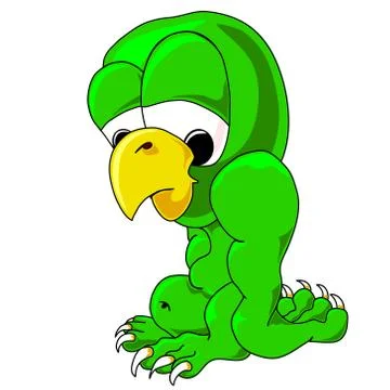 Sad Bird Monster Stock Illustration