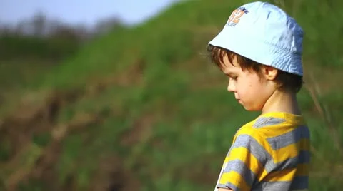 Sad boy becomes happy Stock Footage 10944900
