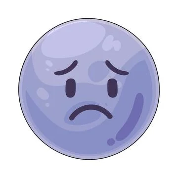 Sad bubble illustration Stock Illustration