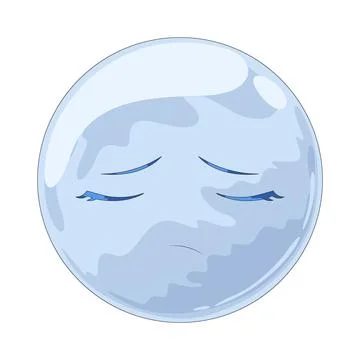 Sad bubble illustration Stock Illustration
