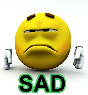 Sad Cartoon Man Stock Illustration