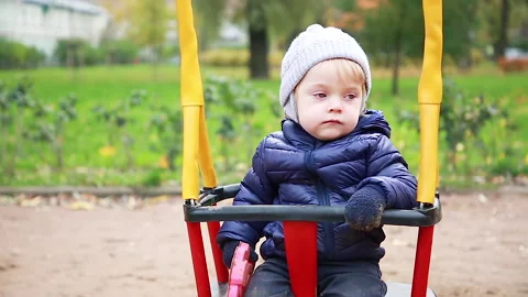 Sad child Video stock 142369779