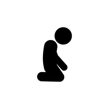 Sad, child, sitting icon. Element of child icon for mobile concept and web apps Stock Illustration
