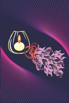 Sad composition Illustrazione stock