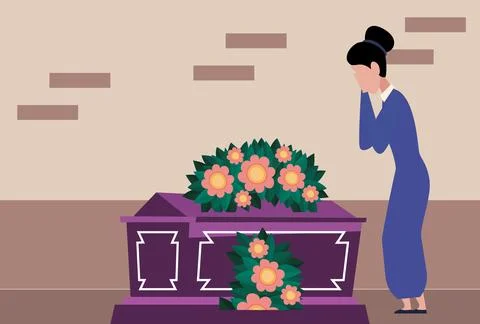 Sad Concept Illustration Illustrazione stock