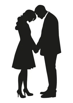 A sad couple Stock Illustration