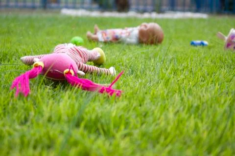 Sad dolls Stock Photos