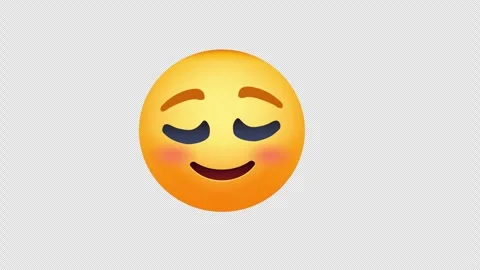 Sad emoji icon loop Animation video transparent background with alpha channel Stock Footage 243014138