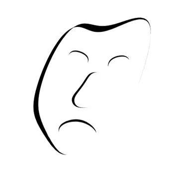 Sad face Stock Illustration