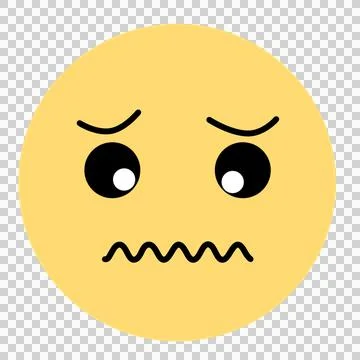Sad facial expression 스톡 일러스트