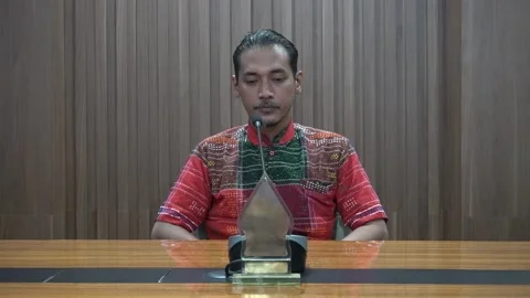 Sad, facing down of a man with a mustache Stock-Footage 221380065