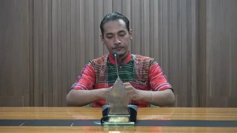 Sad, facing down of a man with a mustache 스톡 동영상 221380138