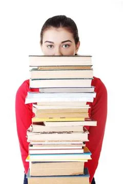 Sad female student with learning difficulties Sad female student with lear... Foto stock