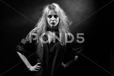 Sad girl crying Stock Photos