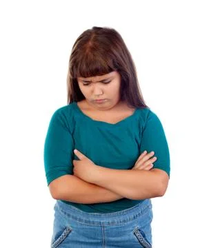 Sad girl crying Stock Photos