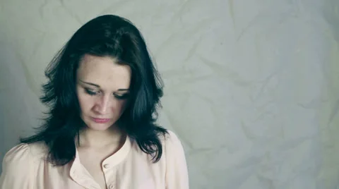 Sad Girl Stock Footage 36558147