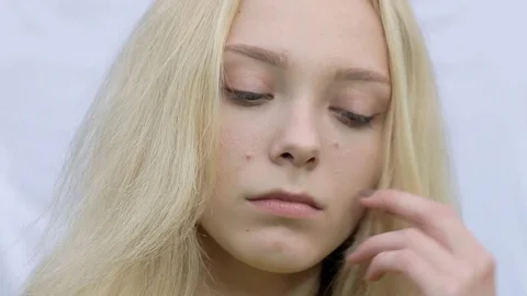 Sad girl Stock Footage 78618747