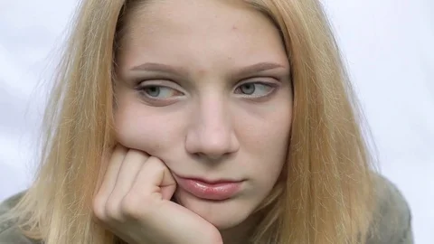 Sad girl Stock Footage 78634296