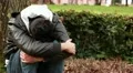 Sad guy at park HD Footage
