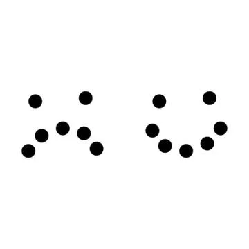 Sad happy face 스톡 일러스트