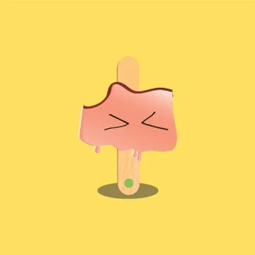 Sad Ice Cream Illustrazione stock