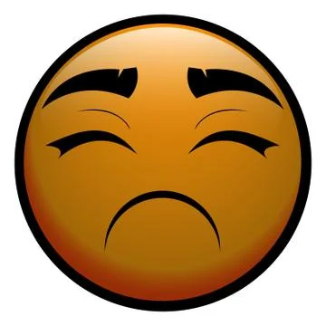 SAD Stock Illustration