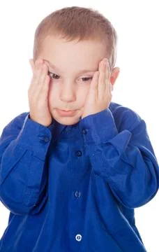 Sad kid Stock Photos
